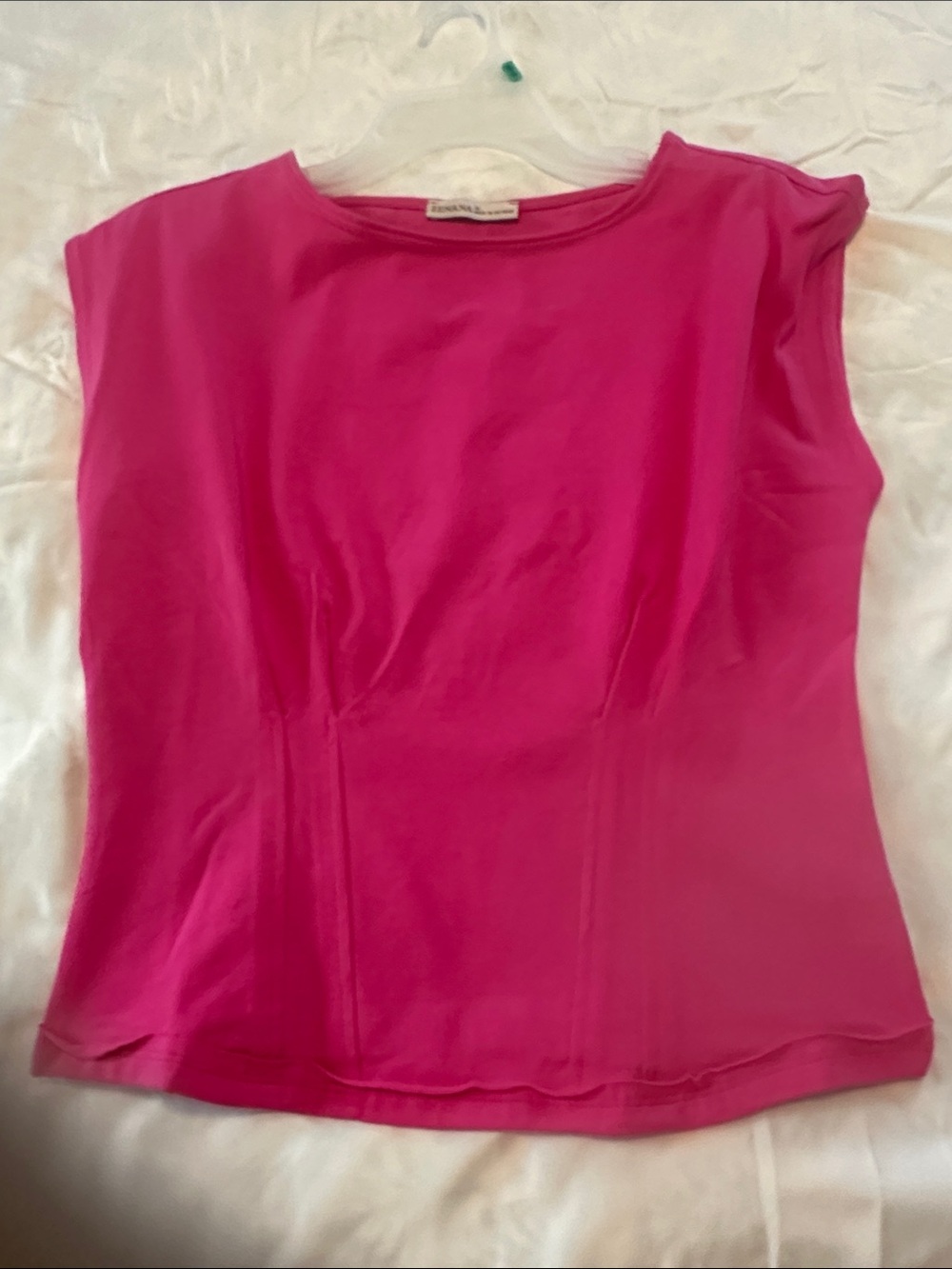 Fuchsia Women's Cap-Sleeve Top